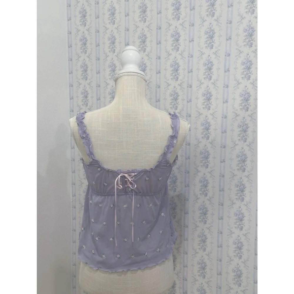Vintage Victoria's Secret lilac rose cami top from 2004 - Picture 2 of 5